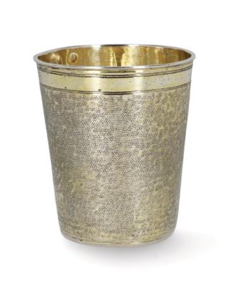 A Nuremberg Snakeskin Beaker, - Stříbro