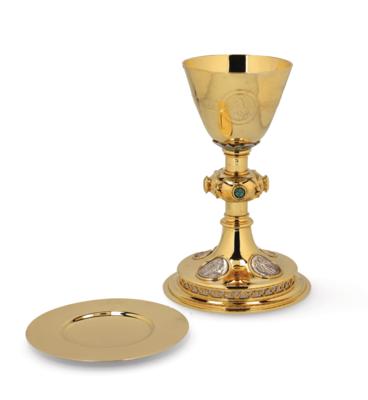 A Prague Chalice with Paten, - Stříbro