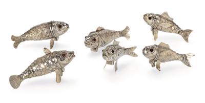 A Fish Collection, - Silver