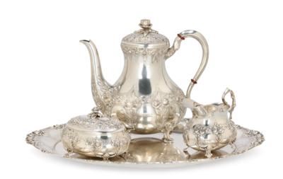 A Tea Set, - Silver