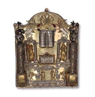 A Torah Breastplate, - Stříbro