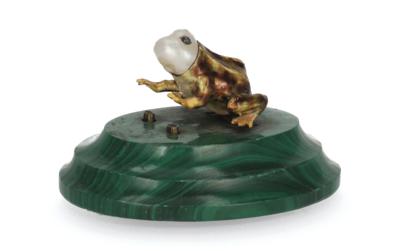 A Frog-Shaped Table Bell, - Stříbro