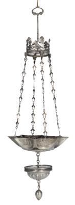 A Turin Shabbat Lamp, - Silver