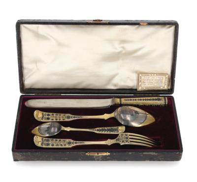 A Travel Cutlery Set by Veliki Ustyuk, - Argenti