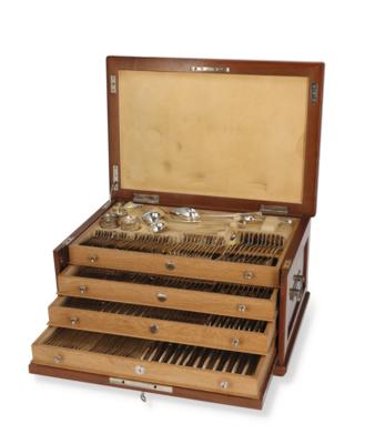 A Viennese Cutlery Set for 12 Persons, - Argenti
