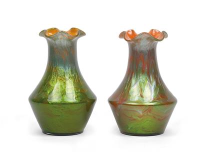 Pair of vases, - Jugendstil and 20th Century Arts and Crafts