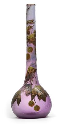 Floor vase decorated with plane tree branches, - Jugendstil and 20th Century Arts and Crafts