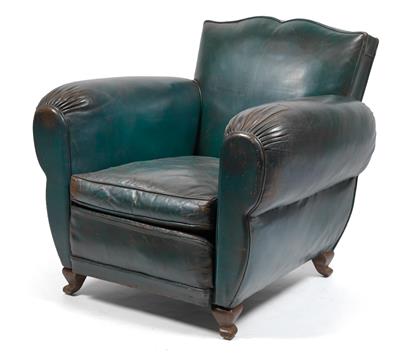 Club armchair, - Stile Liberty e arte applicata del XX secolo