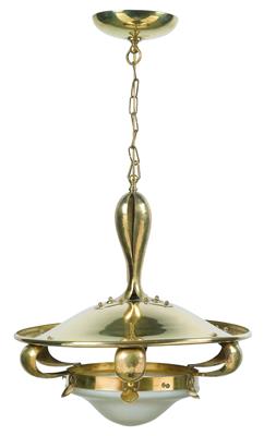 One-arm ceiling lamp, - Jugendstil and 20th Century Arts and Crafts