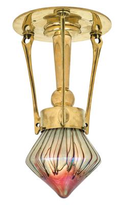 Einflammige Deckenlampe, - Jugendstil und angewandte Kunst des 20. Jahrhunderts