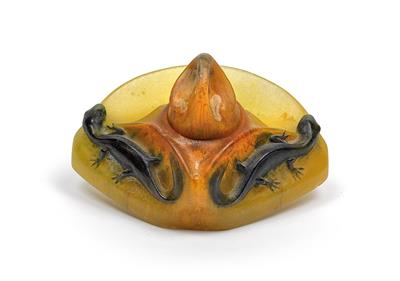 Henri Bergé, inkwell with salamanders, - Stile Liberty e arte applicata del XX secolo