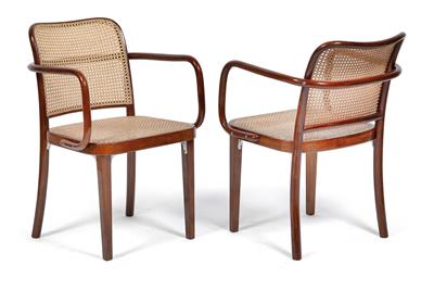 Josef Hoffmann, Pair of armchairs no. A 811, - Jugendstil and 20th Century Arts and Crafts