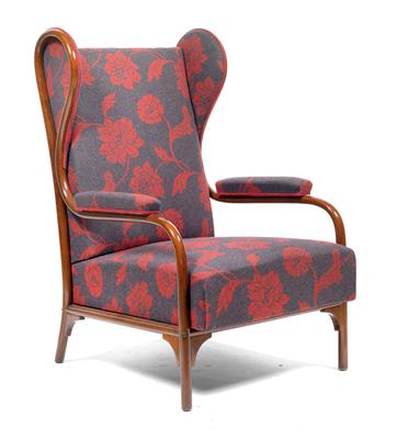Wing chair no. 6541, - Stile Liberty e arte applicata del XX secolo