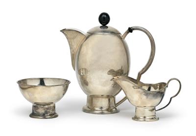 Oswald Haerdtl (1899-1959), Three-piece mocha service, - Jugendstil and 20th Century Arts and Crafts