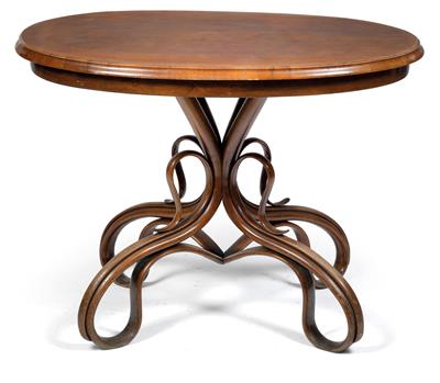 Oval table no. 2, - Stile Liberty e arte applicata del XX secolo