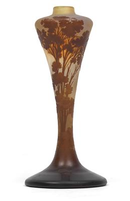 Vase decorated with a landscape, - Stile Liberty e arte applicata del XX secolo