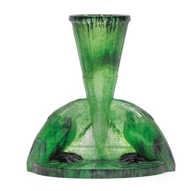 Vase mit zwei Vögeln, - Jugendstil und angewandte Kunst des 20. Jahrhunderts