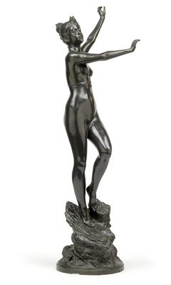 Paul Aichele (1859-1910), Große Figur "Diana", - Jugendstil und angewandte Kunst des 20. Jahrhunderts