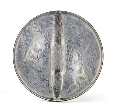 A hand mirror "Deux Chèvres", - Jugendstil e arte applicata del XX secolo