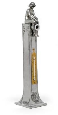 A lamp base with thermometer, - Jugendstil e arte applicata del XX secolo