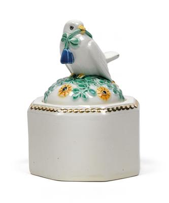 Michael Powolny, An ink pot with small bird, - Jugendstil e arte applicata del XX secolo