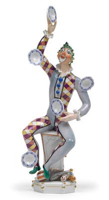 Peter Strang (b. 1936), A juggling clown, - Jugendstil e arte applicata del XX secolo