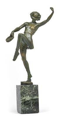 Pierre Le Faguays (1892-1935), Tambourine dancer, - Jugendstil e arte applicata del XX secolo