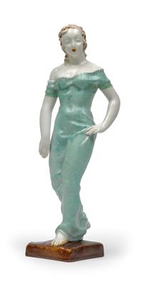 S. Sautter, A figure of a walking girl, - Secese a umění 20. století