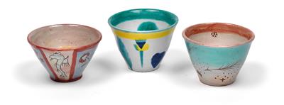 Vally Wieselthier, Three small bowl, - Secese a umění 20. století