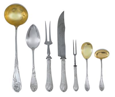 A 85-part cutlery set, - Jugendstil e arte applicata del XX secolo