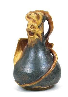 Eduard Stellmacher, A bat vase, - Jugendstil e arte applicata del XX secolo