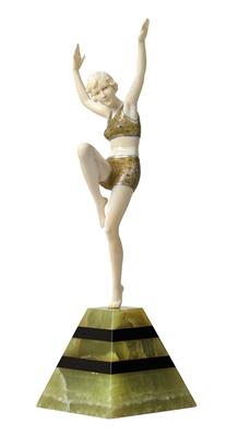 Ferdinand Preiss (1882–1943), A figure – "Beach Dancer", - Jugendstil e arte applicata del XX secolo