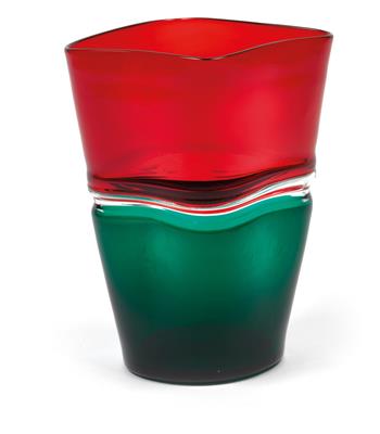 Fulvio Bianconi, Vase "doppio incalmo", - Jugendstil und angewandte Kunst des 20. Jahrhunderts