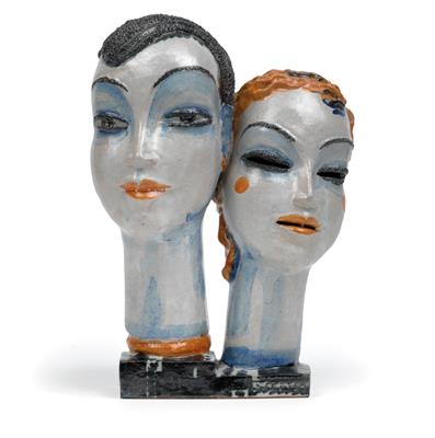 Gudrun Baudisch, A double head, - Jugendstil and 20th Century Arts and Crafts