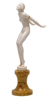 Josef Lorenzl, A posing female nude, - Jugendstil and 20th Century Arts and Crafts