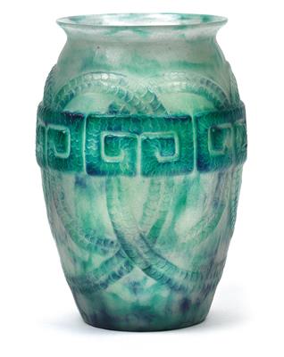 A "frise grecque" vase, - Jugendstil e arte applicata del XX secolo