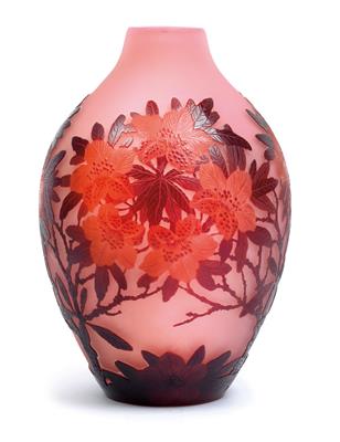 A vase decorated with azalea, - Jugendstil e arte applicata del XX secolo