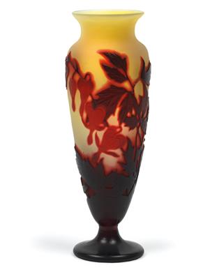 A vase decorated with bleeding heart ", - Jugendstil and 20th Century Arts and Crafts