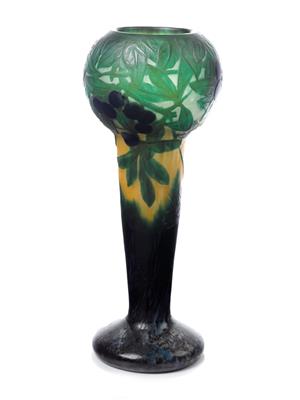 A "Prunellier" vase, - Jugendstil e arte applicata del XX secolo