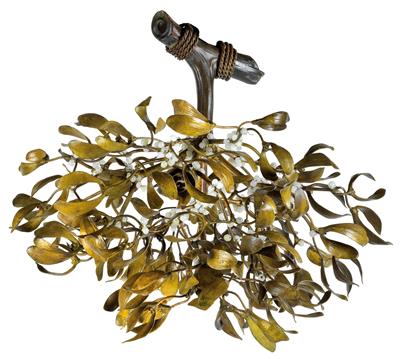 A four-light mistletoe chandelier, - Jugendstil e arte applicata del XX secolo