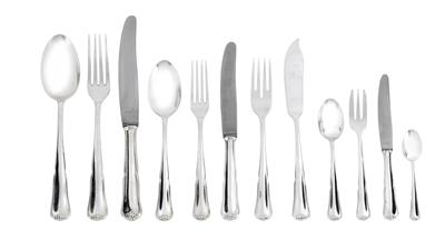 A 152-piece cutlery set, - Jugendstil e arte applicata del XX secolo