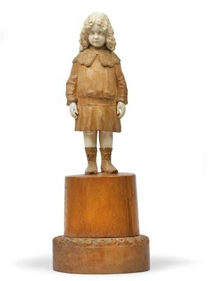 Franz Zelezny(1866-1932), Stehendes Mädchen, - Jugendstil und Kunsthandwerk des 20. Jahrhunderts