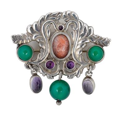 Mogens Ballin (Copenhagen, 1871-1941 Hellerup), A brooch, - Jugendstil and 20th Century Arts and Crafts