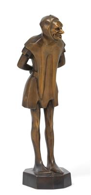 Roland Paris (1894-1945), A standing jester, - Jugendstil e arte applicata del XX secolo