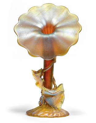 A vase in the shape of a flower, - Jugendstil e arte applicata del XX secolo