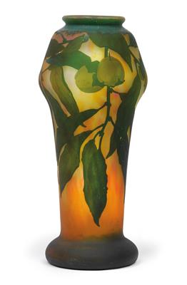 A vase decorated with fruit-bearing branches, - Jugendstil and 20th Century Arts and Crafts