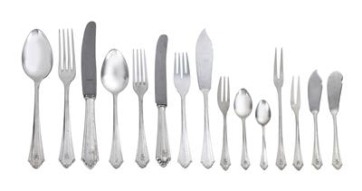 A set of cutlery in 207 pieces, - Jugendstil e arte applicata del XX secolo