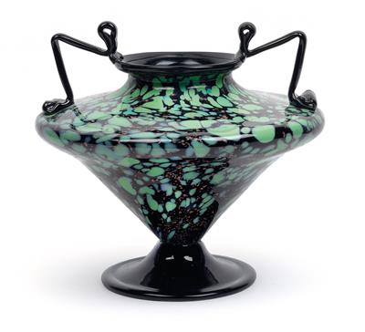 A Fratelli Toso vase with handles "Carnevale", - Secese a umění 20. století