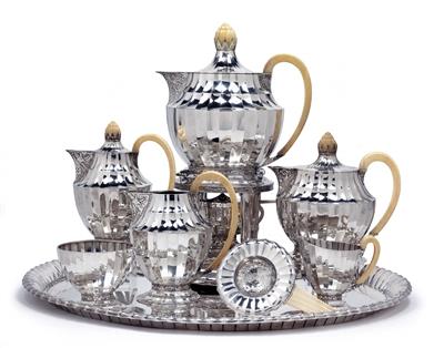 Otto Prutscher (Vienna, 1880 - 1949), a large eight part tea and coffee set, - Secese a umění 20. století