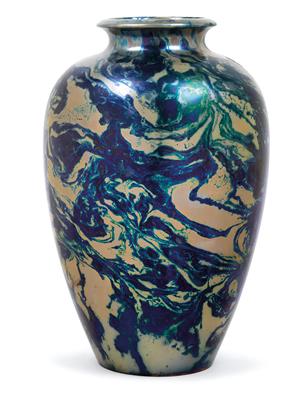 A Zsolnay vase, - Jugendstil and 20th Century Arts and Crafts